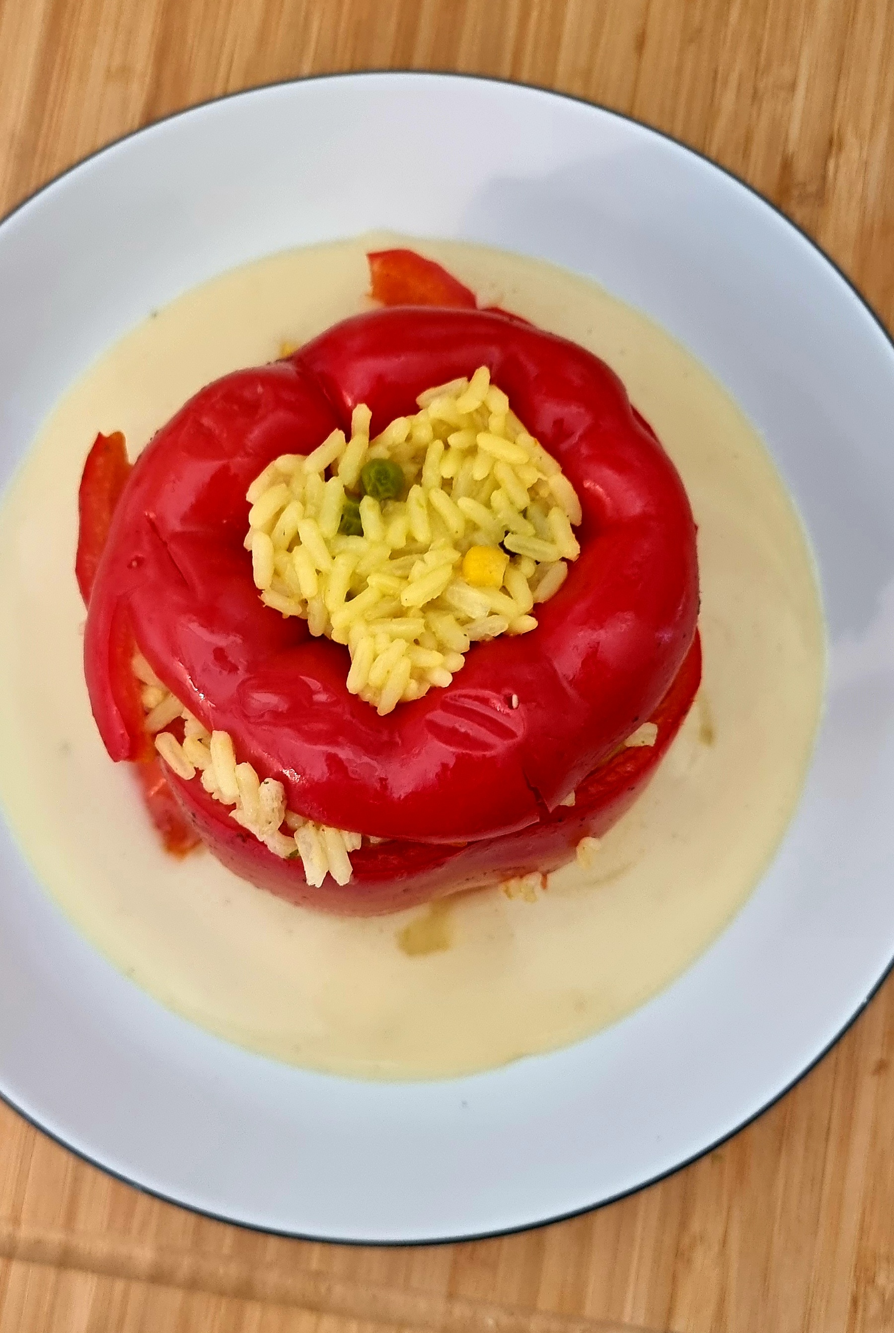 Vegetarisch gefüllte Paprika