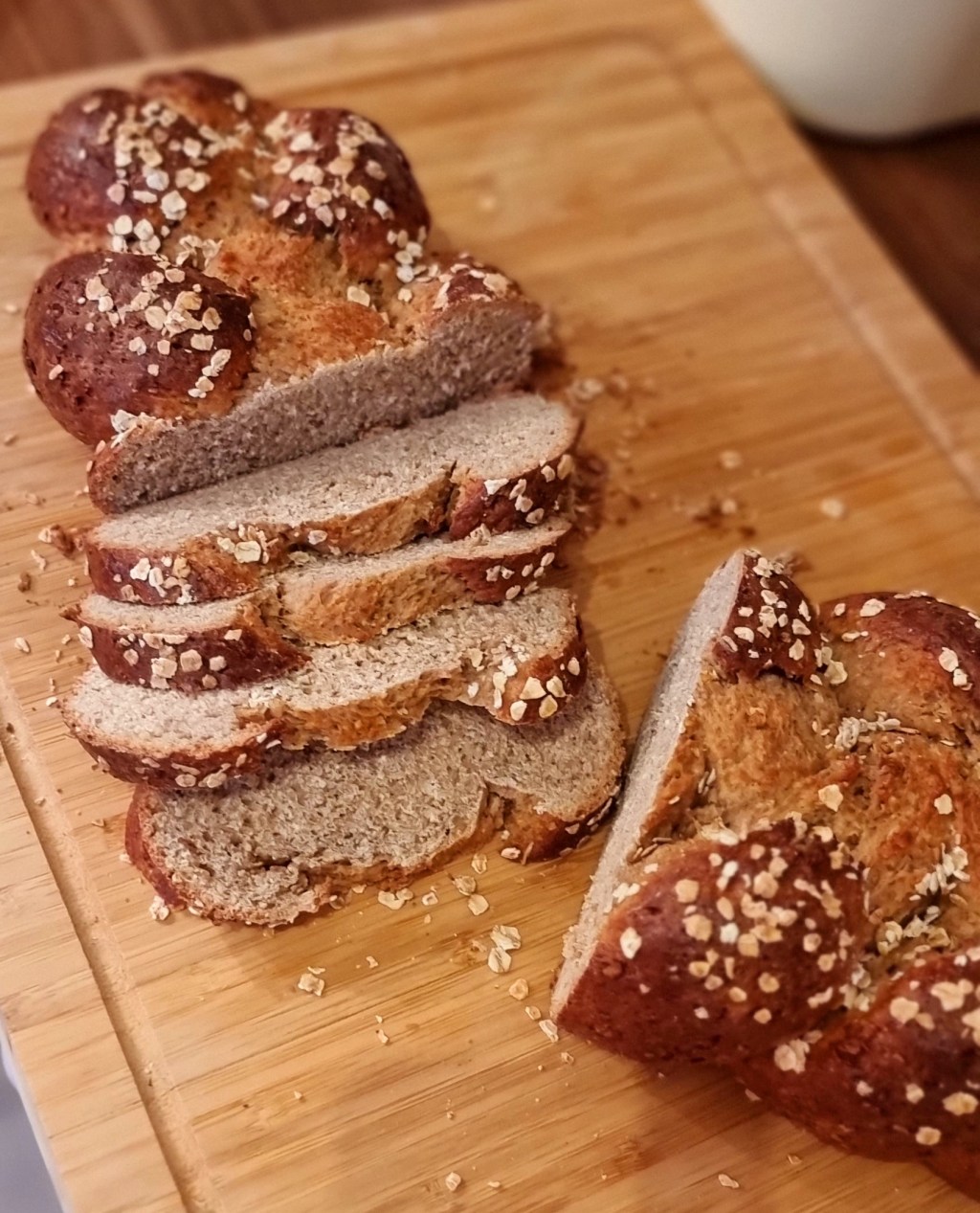 Haferflocken Hefezopf