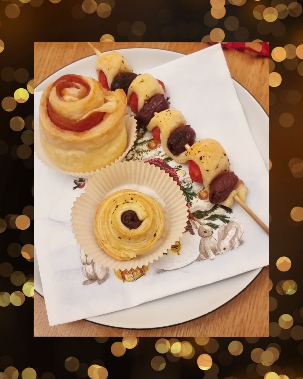 Dreierlei vom Blätterteig