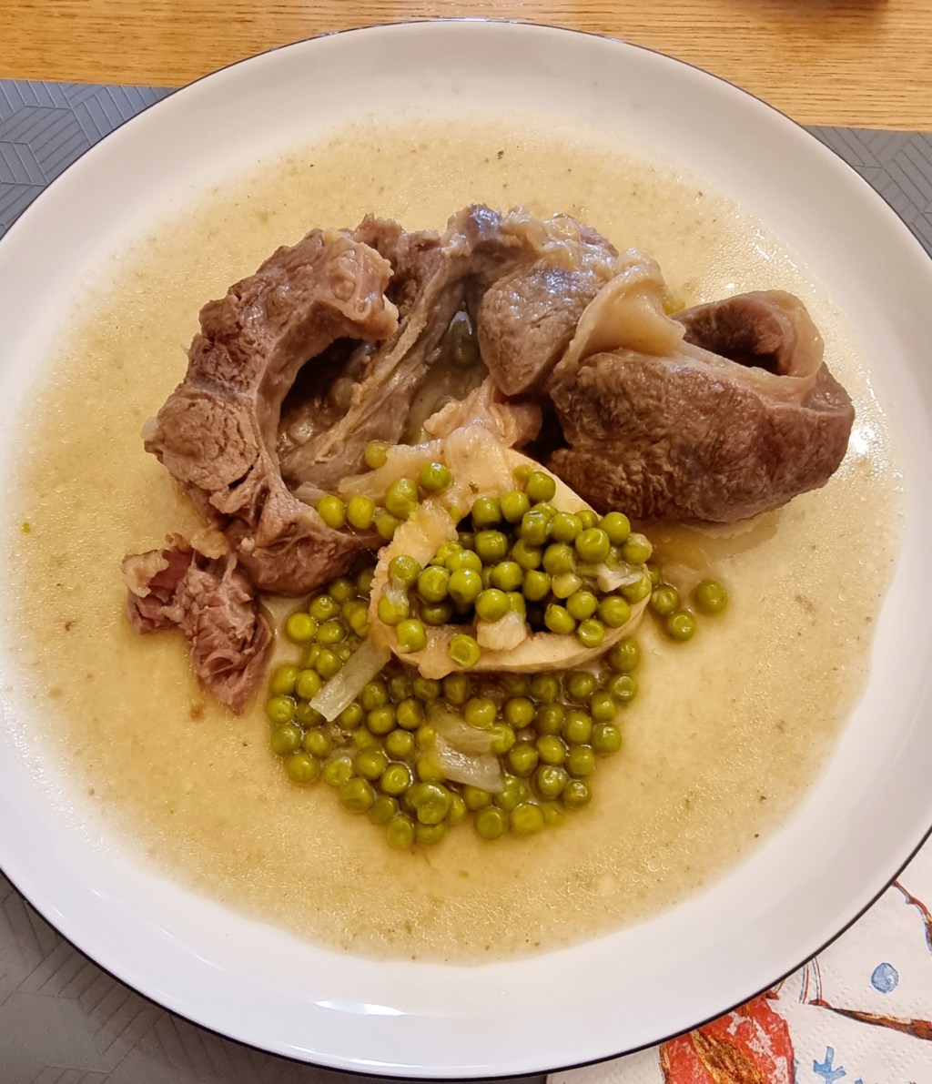 Ossobuco con piselli