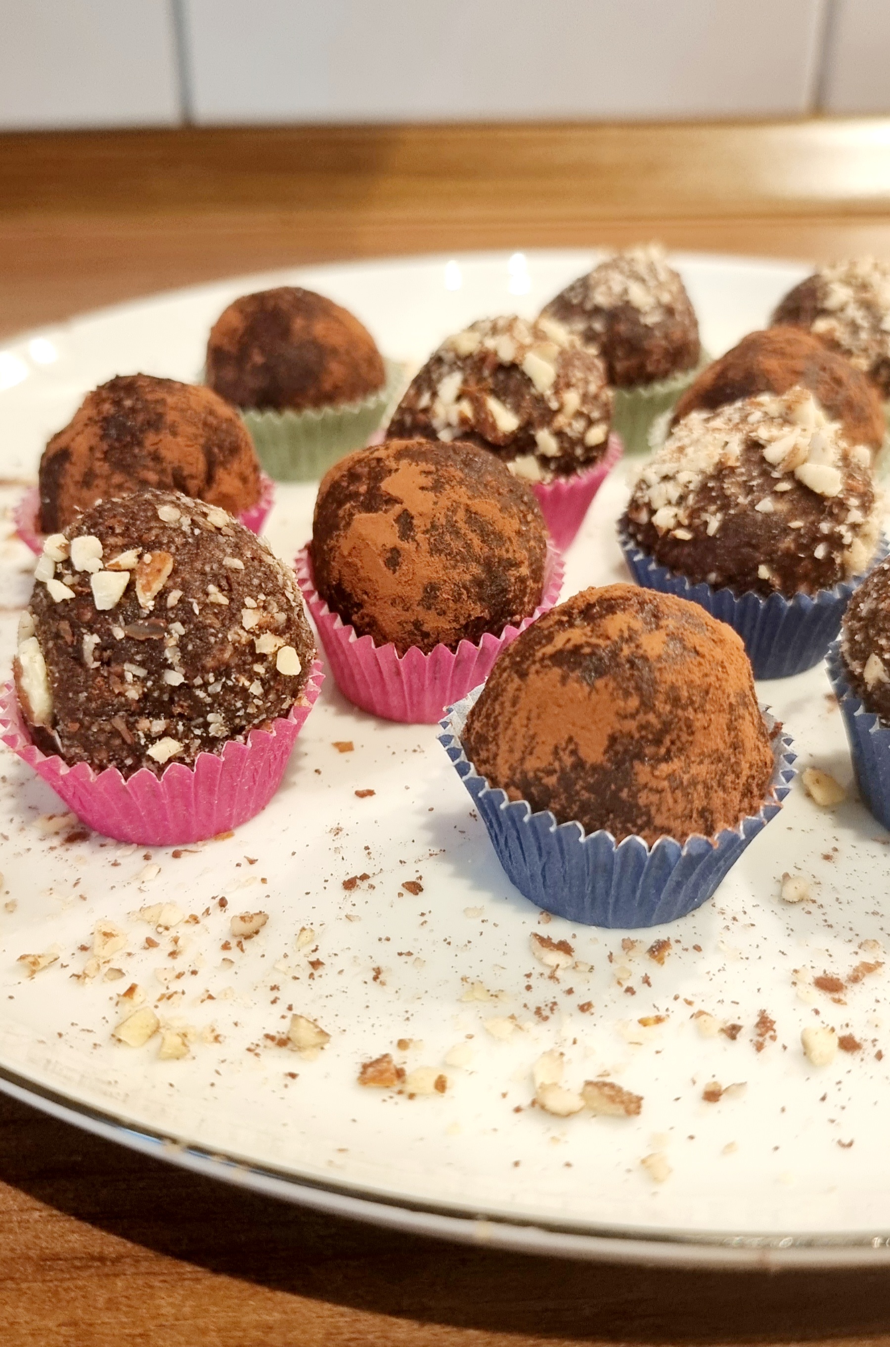 Schoko-Mandel-Pralinen