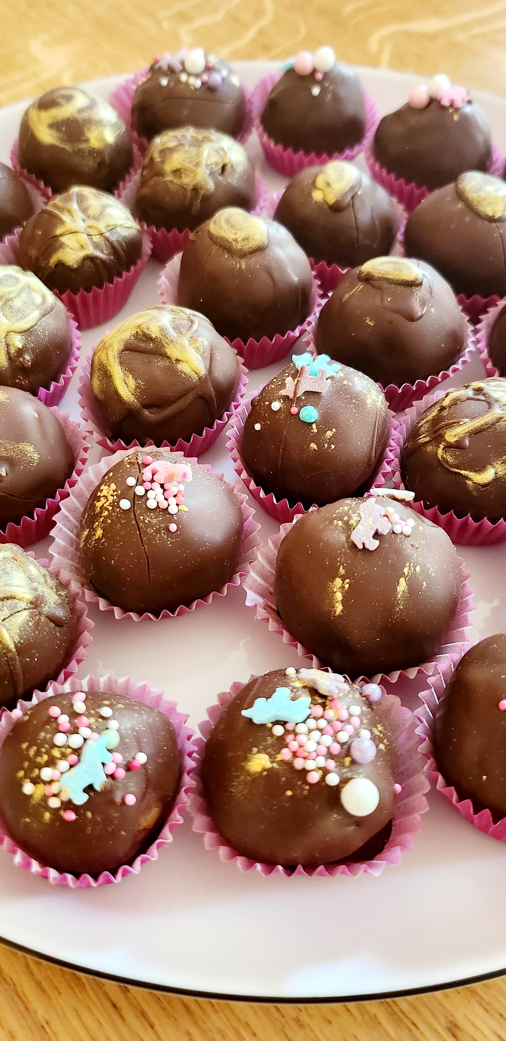 Marzipan-Nougat-Pralinen